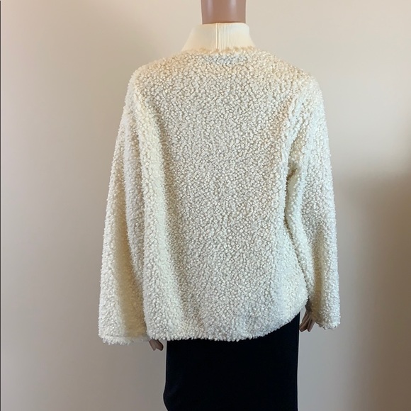 Zara ivory teddy bear sherpa sweater - Picture 7 of 8